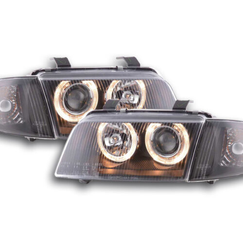 Scheinwerfer Set Angel Eyes Audi A4 Typ B5  95-99 schwarz