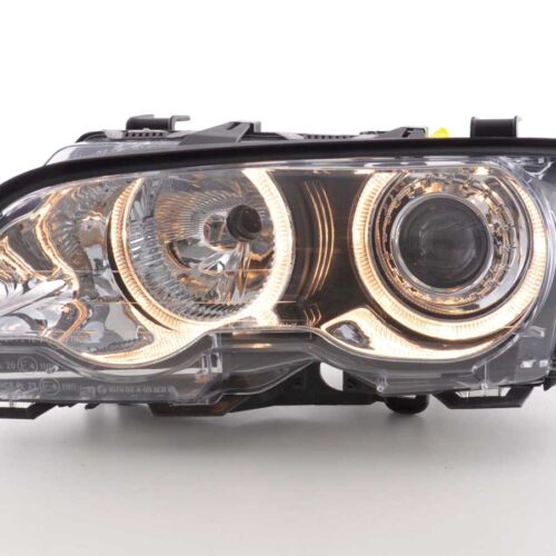 Scheinwerfer Angel Eyes BMW 3er Coupe Typ E46  01-03 chrom