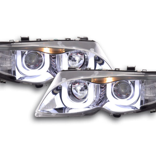 Scheinwerfer Set Angel Eyes BMW 3er E46 Limo/Touring  02-05 chrom