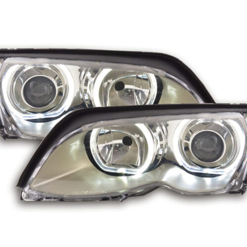 Scheinwerfer Angel Eyes LED BMW 3er E46  01-03 chrom