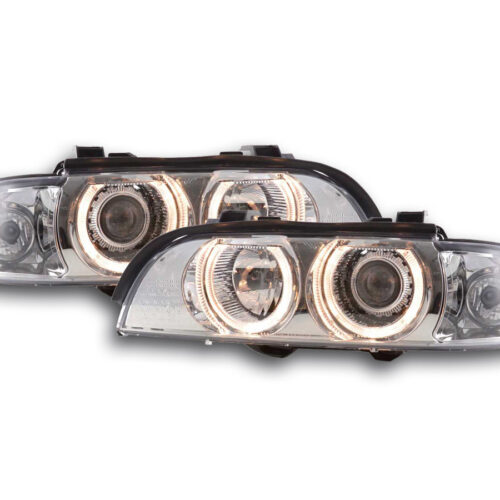 Scheinwerfer Angel Eyes BMW 5er Typ E39  95-00 chrom