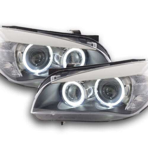 Scheinwerfer Angel Eyes LED BMW X1 E84  09-12 schwarz