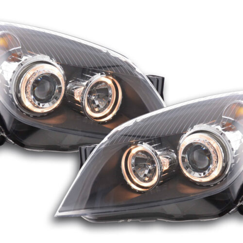 Scheinwerfer Set Angel Eyes Opel Astra H  04-10 schwarz