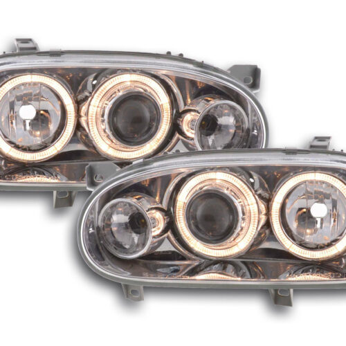 Scheinwerfer Angel Eyes VW Golf 3 Typ 1HXO, 1 EXO  91-97 chrom