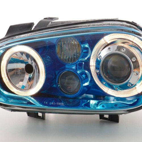 Scheinwerfer Angel Eyes VW Golf 4 Typ 1J  98-03 blauchrom