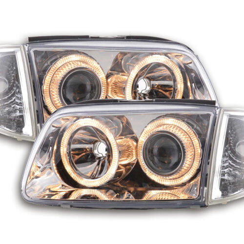 Scheinwerfer Angel Eyes VW Polo Typ 6N2  99-01 chrom