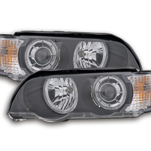 Scheinwerfer Set Angel Eyes BMW X5 E53 schwarz