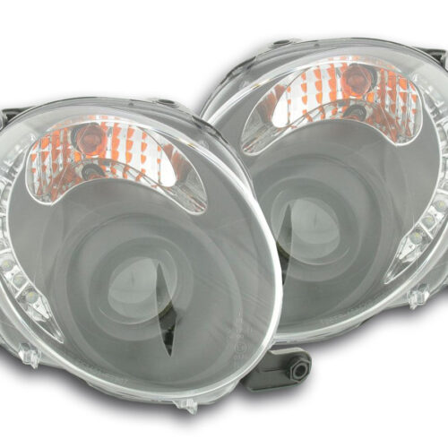 Scheinwerfer Set Daylight LED TFL-Optik Fiat 500  07- schwarz