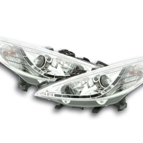 Scheinwerfer Set Daylight LED TFL-Optik Peugeot 207  06- chrom