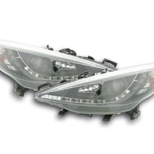 Scheinwerfer Set Daylight LED TFL-Optik Peugeot 207  06- schwarz