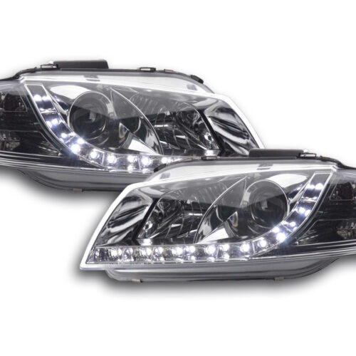 Scheinwerfer Set Daylight LED TFL-Optik Audi A3 Typ 8P  03-07 chrom