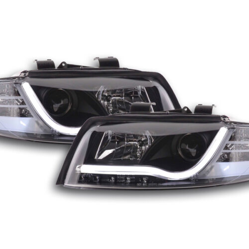 Scheinwerfer Set Daylight LED TFL-Optik Audi A4 B6 8E  01-04 schwarz