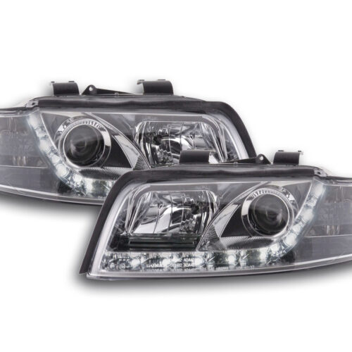 Scheinwerfer Set Daylight LED Tagfahrlicht Audi A4 Typ 8E  01-04 chrom