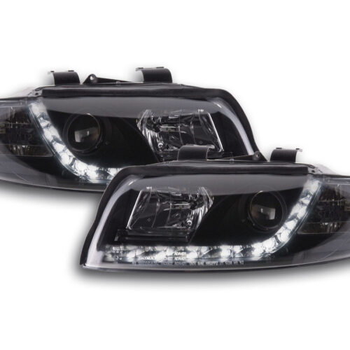 Scheinwerfer Set Daylight LED Tagfahrlicht Audi A4 Typ 8E  01-04 schwarz