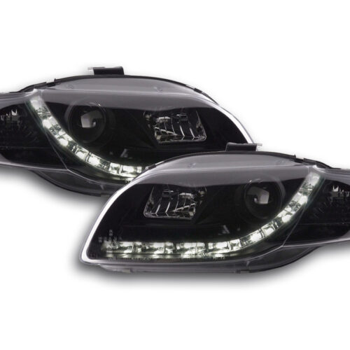 Scheinwerfer Set Daylight LED Tagfahrlicht Audi A4 Typ 8E  04-08 schwarz