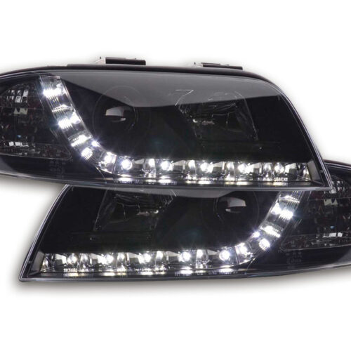 Scheinwerfer Set Daylight LED TFL-Optik Audi A6 Typ 4B  01-04 schwarz