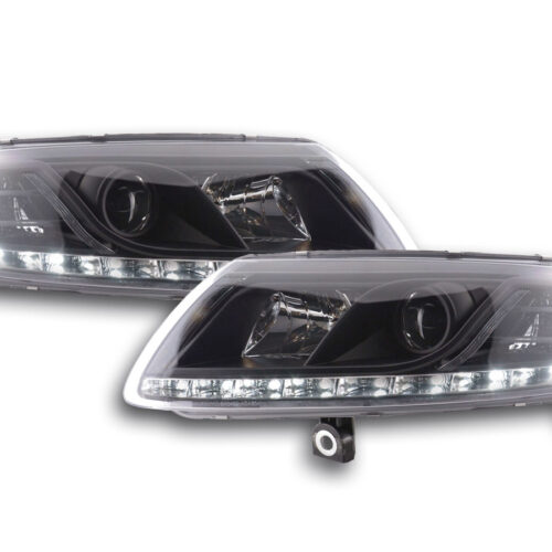 Scheinwerfer Set Daylight LED Tagfahrlicht Audi A6 Typ 4F  04-08 schwarz