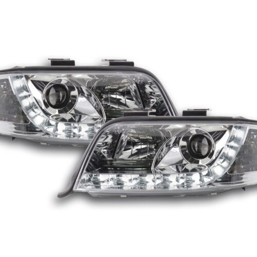 Scheinwerfer Set Daylight LED Tagfahrlicht Audi A6 4B  01-03 chrom