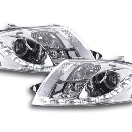 Scheinwerfer Set Daylight LED Tagfahrlicht Audi TT Typ 8N  98-06 chrom