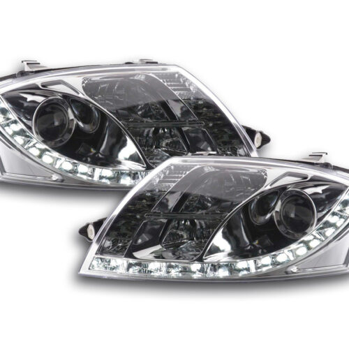 Scheinwerfer Set Daylight LED Tagfahrlicht Audi TT Typ 8N  99-05 chrom