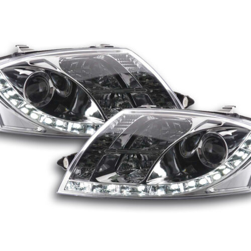 Scheinwerfer Set Daylight LED Tagfahrlicht Audi TT Typ 8N  99-05 chrom