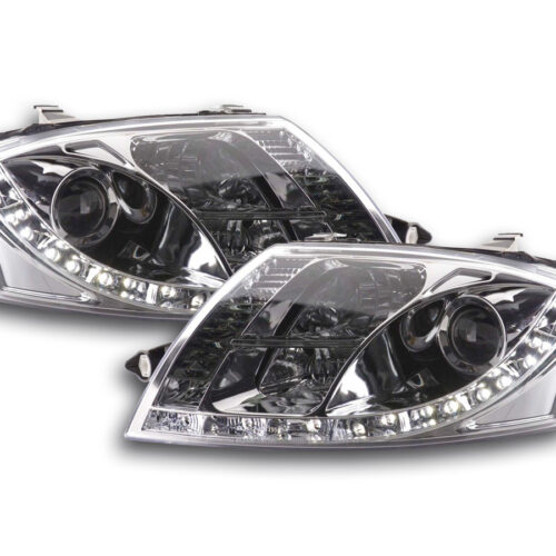 Scheinwerfer Set Daylight LED TFL-Optik Audi TT Typ 8N  99-05 chrom