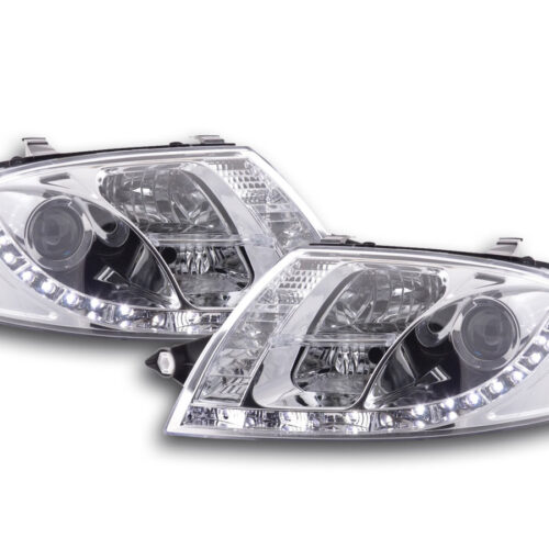 Scheinwerfer Set Daylight LED TFL-Optik Audi TT Typ 8N  99-06 chrom für Rechtslenker