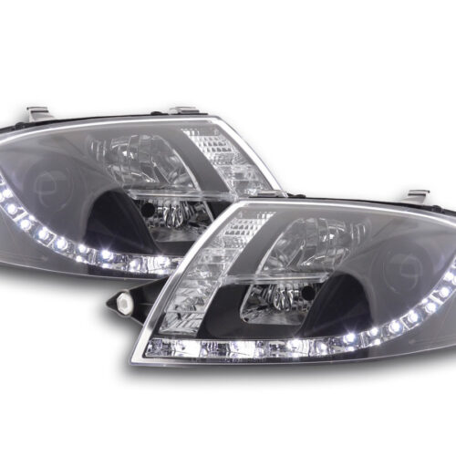 Scheinwerfer Set Daylight LED TFL-Optik Audi TT Typ 8N  99-06 schwarz für Rechtslenker