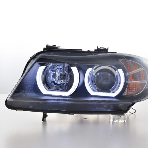 Scheinwerfer Set Daylight LED TFL-Optik BMW 3er E90/E91  05-08 schwarz