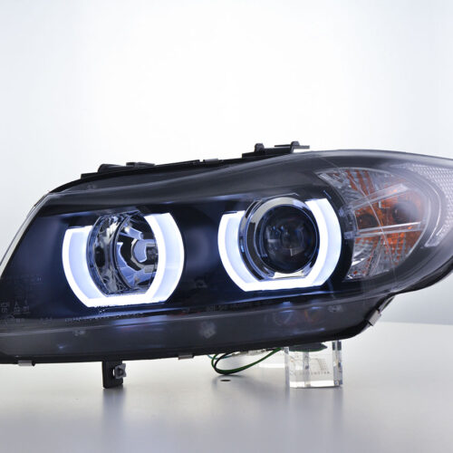 Scheinwerfer Set Daylight LED TFL-Optik BMW 3er E90/E91  05-08 schwarz