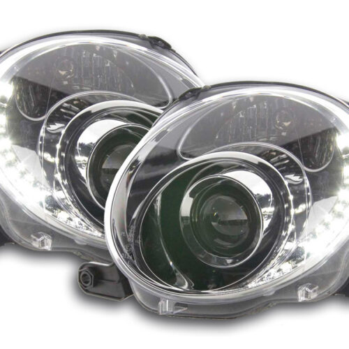 Scheinwerfer Set Daylight LED TFL-Optik Fiat 500  07- chrom