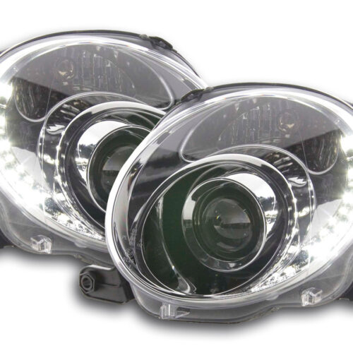 Scheinwerfer Set Daylight LED TFL-Optik Fiat 500  07- chrom