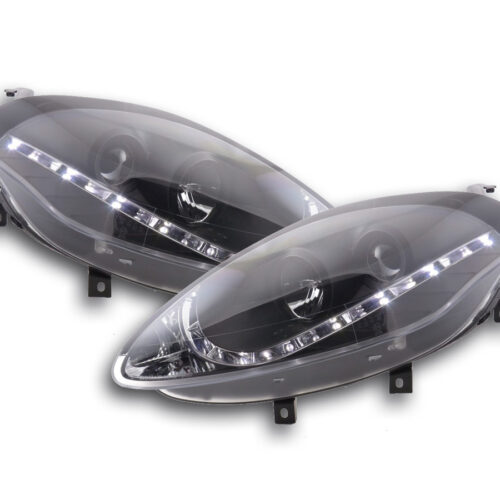 Scheinwerfer Set Daylight LED TFL-Optik Fiat Bravo Typ 198  07- schwarz