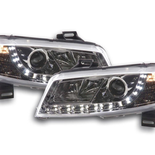 Scheinwerfer Set Daylight LED TFL-Optik Fiat Stilo 3-trg. Typ 192  01-07 chrom