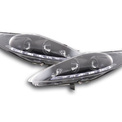 Scheinwerfer Set Daylight LED TFL-Optik Ford Fiesta  08-12 schwarz