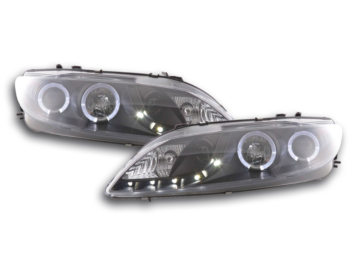 Scheinwerfer Set Daylight LED TFL-Optik Mazda 6 02-07 schwarz