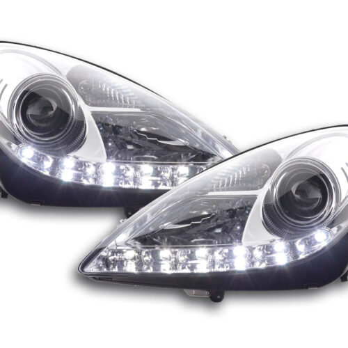 Scheinwerfer Set Xenon Daylight LED TFL-Optik Mercedes SLK R171  04-11 chrom