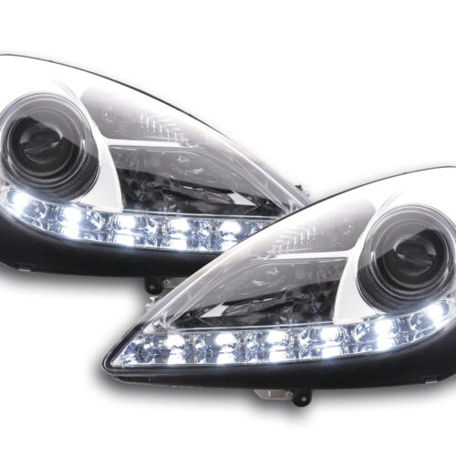 Scheinwerfer Set Daylight LED Tagfahrlicht Mercedes SLK R171 chrom