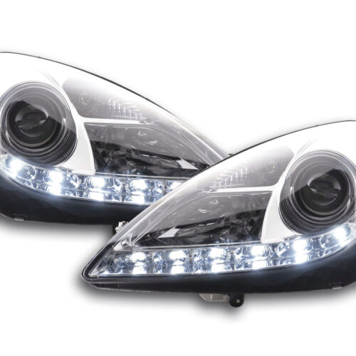 Scheinwerfer Set Daylight LED Tagfahrlicht Mercedes SLK R171 chrom 04-11