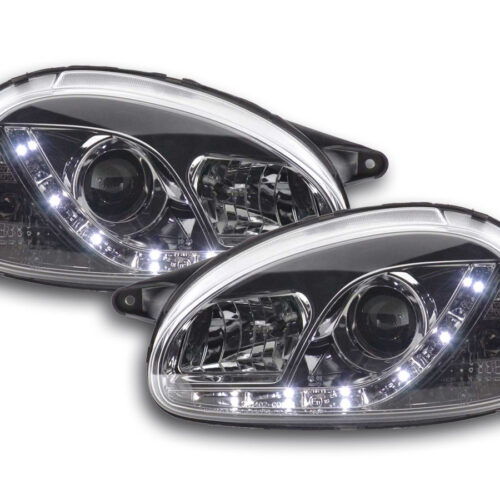 Scheinwerfer Set Daylight LED TFL-Optik Opel Corsa B  94-00 chrom