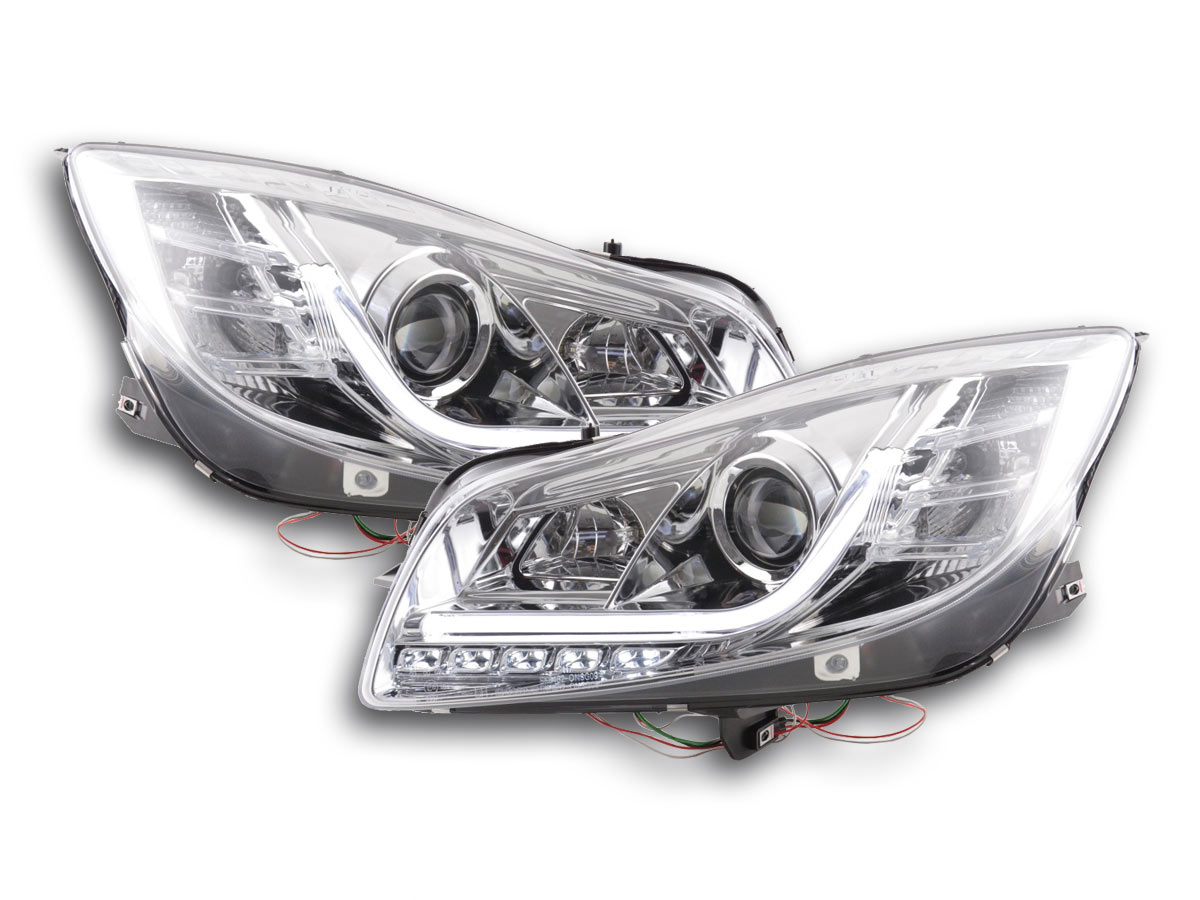 Scheinwerfer Set Daylight LED Tagfahrlicht Opel Insignia  ab 2008 chrom