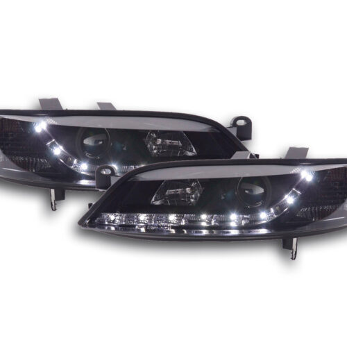 Scheinwerfer Set Daylight LED TFL-Optik Opel Vectra B  99-02 schwarz