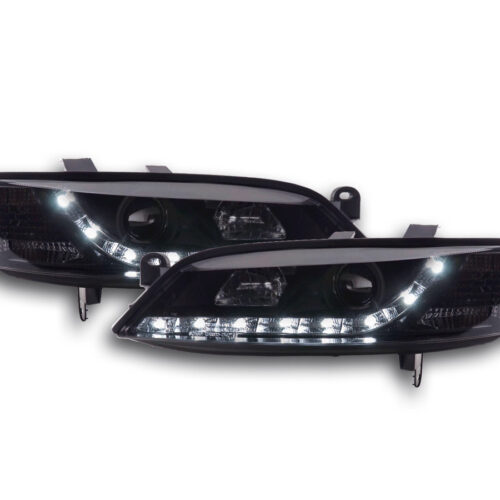 Scheinwerfer Set Daylight LED Tagfahrlicht Opel Vectra B  95-99 schwarz