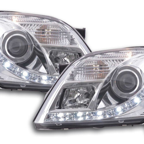 Scheinwerfer Set Daylight LED Tagfahrlicht Opel Vectra C  2002-2005 chrom