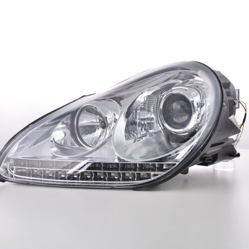 Scheinwerfer Set Daylight LED TFL-Optik Porsche Cayenne 9PA  02-06 chrom