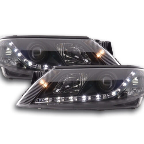 Scheinwerfer Set Daylight LED TFL-Optik Renault Laguna (Typ G)  01-05 schwarz