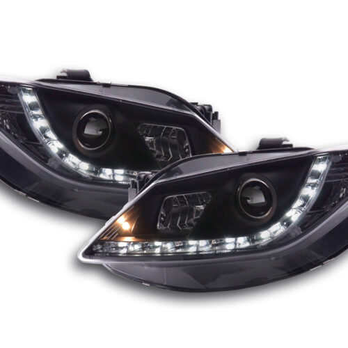 Scheinwerfer Set Daylight LED Tagfahrlicht Seat Ibiza Typ 6J  08- schwarz