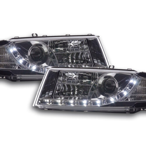 Scheinwerfer Set Daylight LED TFL-Optik Skoda Octavia Typ 1U  01-04 chrom