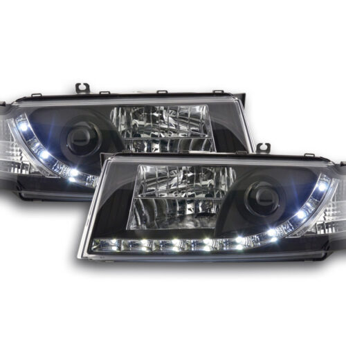 Scheinwerfer Set Daylight LED TFL-Optik Skoda Octavia Typ 1U  01-04 schwarz