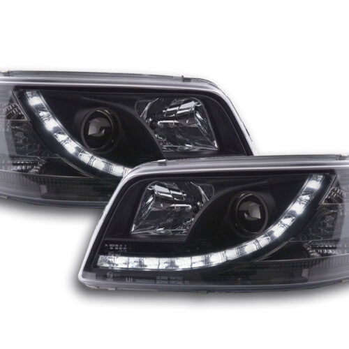 Scheinwerfer Set Daylight LED TFL-Optik VW Bus T5  03-09 schwarz